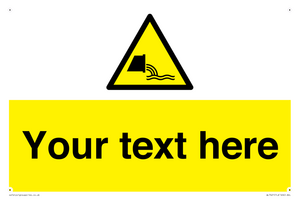 Custom Warning sewage effluent outfall